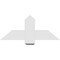Ekena Millwork Eugene Architectural Grade PVC Gable Bracket, 36"W x 15"H x 2"D x 6"F, 10/12 Pitch GBP036X15X0206EUG00 - alternate 2